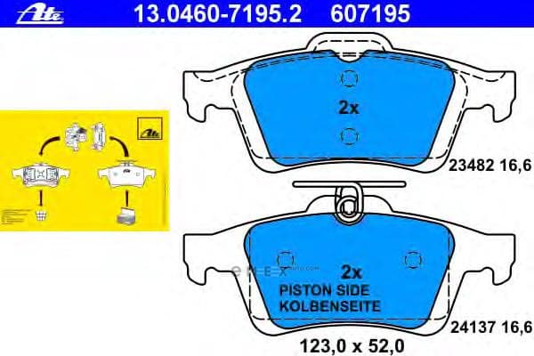 OEM PAD KIT, DISC BRAKE 13046071952