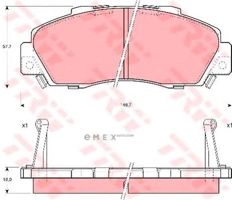 OEM PAD KIT, DISC BRAKE GDB995