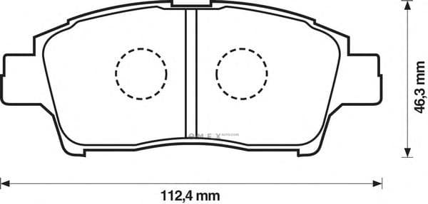 OEM PAD KIT, DISC B 572404J