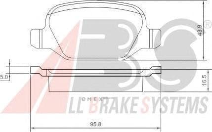 OEM Brake Pads/ABS 37184