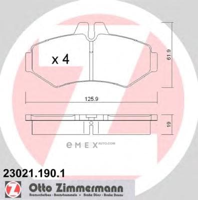 OEM PAD KIT, DISC BRAKE 230211901