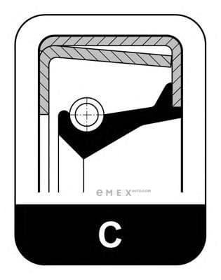 OEM SEAL110X140X13C,NBR 612103