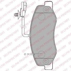 OEM BRAKE PAD AXLE SET LP2192