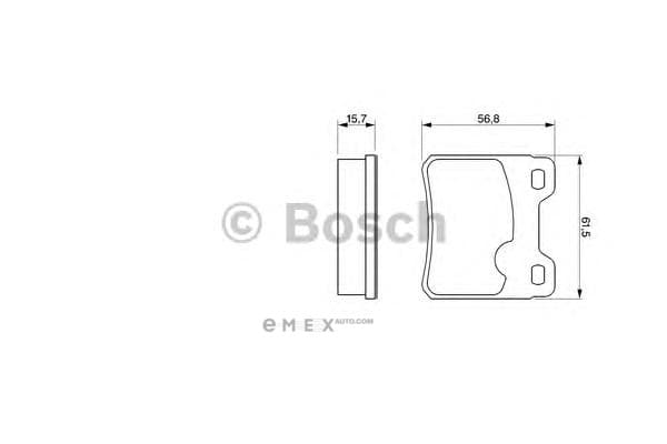 OEM BREMSBELAG 0986460955