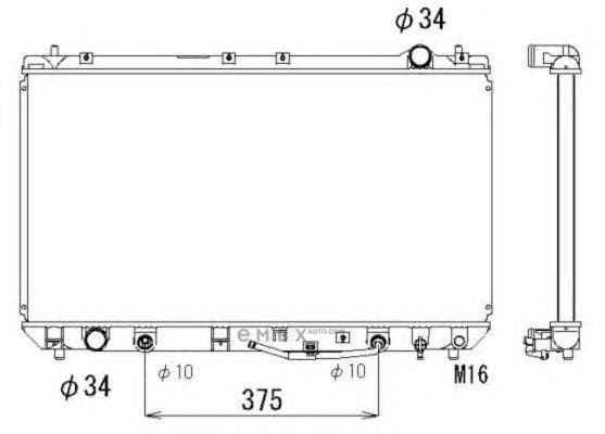 OEM RADIATOR ASSY, A/C 53302