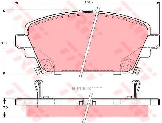 OEM PAD KIT, DISC BRAKE GDB3186