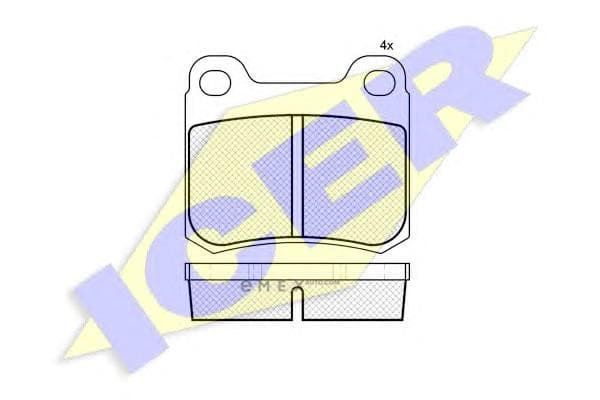 OEM PAD KIT, DISC BRAKE 180517