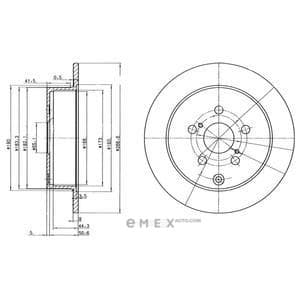 OEM BRAKE DISC (DOUBLE PACK) BG3822