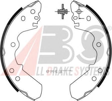 OEM Brake Shoes/ABS 8933