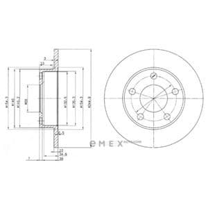 OEM BRAKE DISC (DOUBLE PACK) BG2520