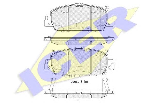 OEM SHOE KIT, DRUM BRAKE 182153