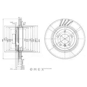 OEM BRAKE DISC (DOUBLE PACK) BG3831