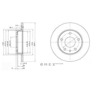 OEM BRAKE DISC (DOUBLE PACK) BG2914