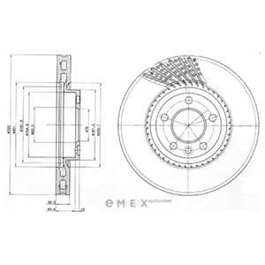 OEM BRAKE DISC (SINGLE PACK) BG9892