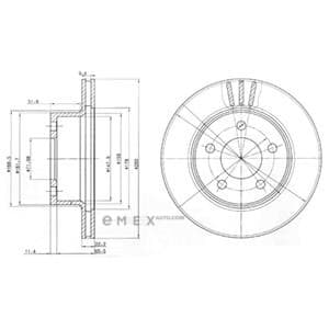 OEM BRAKE DISC (DOUBLE PACK) BG3532