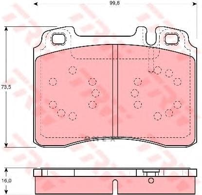 OEM PAD KIT, DISC BRAKE GDB1318