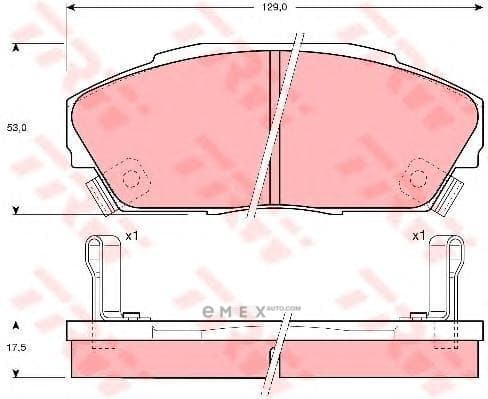 OEM BRAKE PAD GDB3034