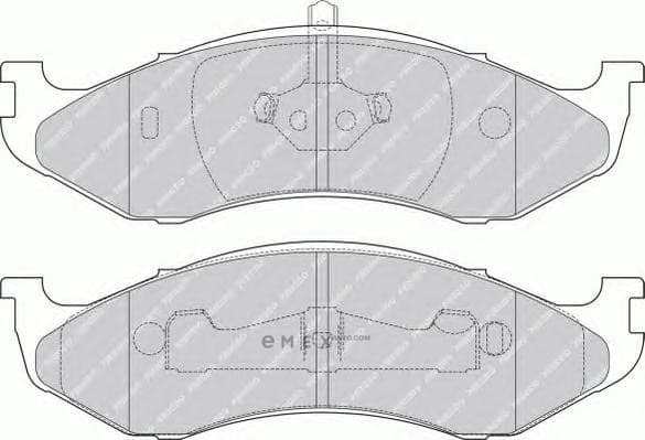 OEM PAD KIT, DISC BRAKE FDB1267