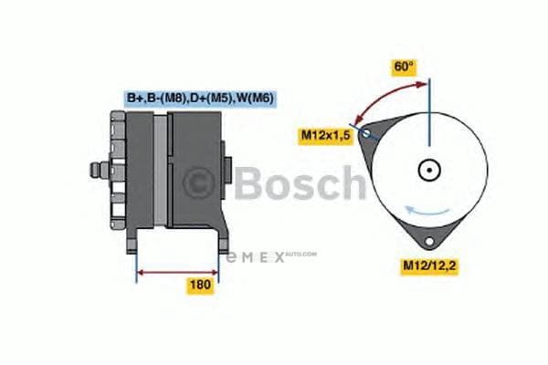 OEM DREHSTROMGENERATOR I.A. 0986041640