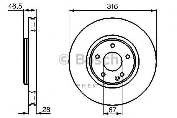 OEM BREMSSCHEIBE 0986478625