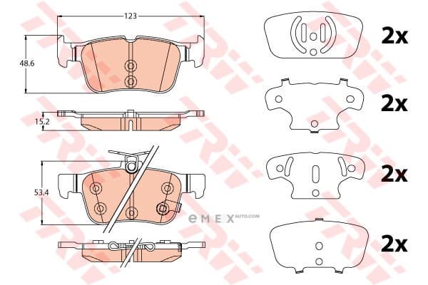 OEM PAD KIT, DISC BRAKE GDB2115