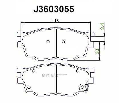 OEM BRAKE PADS FRONT J3603055