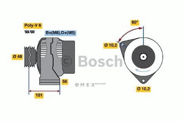 OEM ALTERNATOR 0123320044