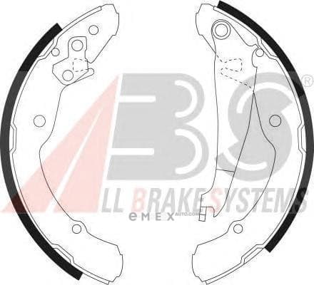 OEM Brake Shoes/ABS 9042