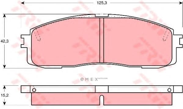 OEM PAD KIT, DISC BRAKE GDB872