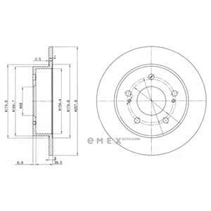 OEM BRAKE DISC (DOUBLE PACK) BG3248