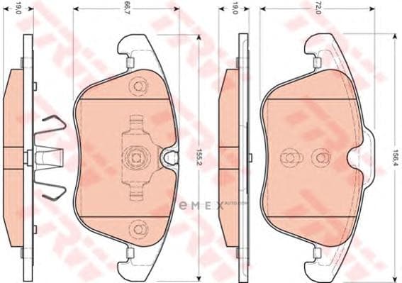 OEM DISC BRAKE PAD GDB1705