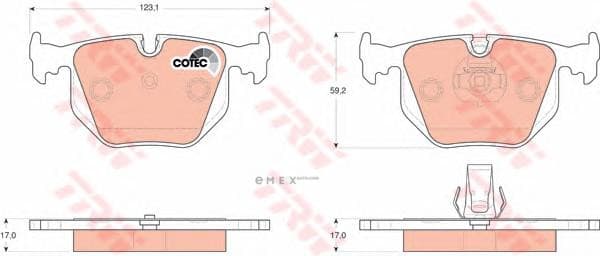 OEM PAD KIT, DISC BRAKE GDB1530