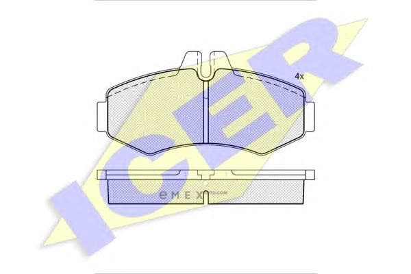 OEM PAD KIT, DISC BRAKE 141288