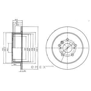 OEM BRAKE DISC (DOUBLE PACK) BG4180