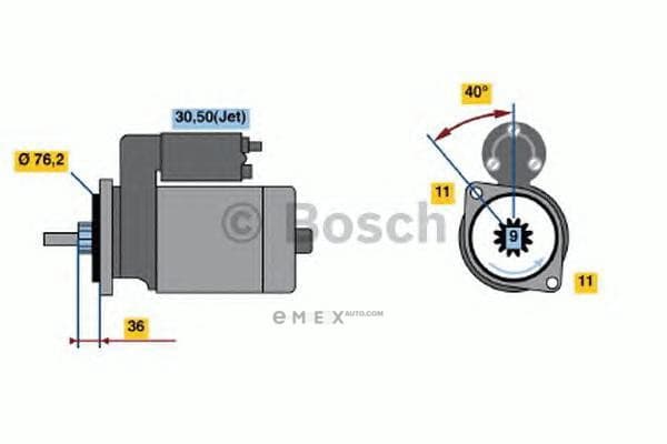 OEM ANLASSER I.A. 0986016290