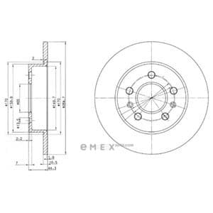 OEM BRAKE DISC (DOUBLE PACK) BG2696