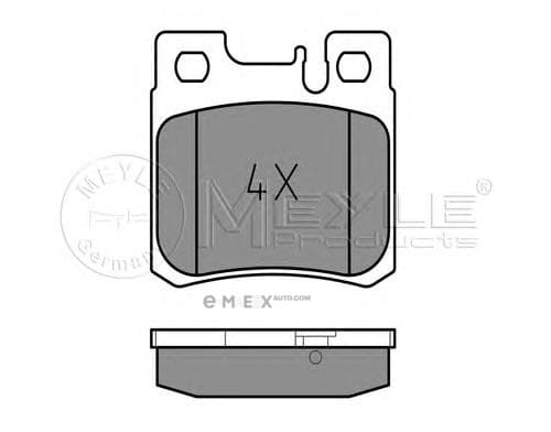 OEM Brake Pad Set, disc brake 0252119715