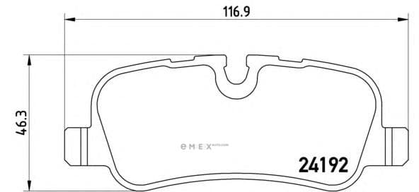 OEM PAD KIT, DISC BRAKE P44019