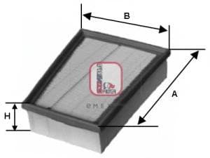 OEM FILTER ASSY, AIR ELEMENT S3331A