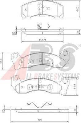 OEM Brake Pads/USA 38200