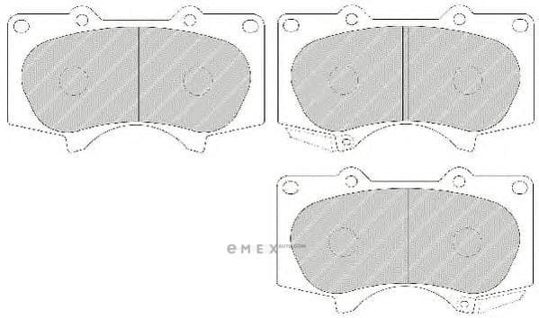 OEM PAD KIT, DISC BRAKE FDB1698