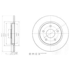 OEM BRAKE DISC (DOUBLE PACK) BG4247