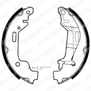 OEM BRAKE SHOE AXLE SET LS1927