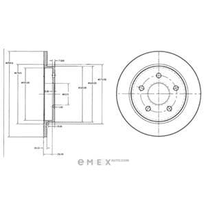 OEM BRAKE DISC (DOUBLE PACK) BG2332