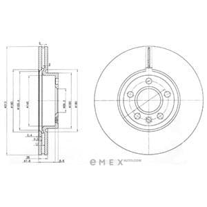 OEM BRAKE DISC (DOUBLE PACK) BG3719