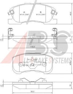 OEM Brake Pads/ABS 37169