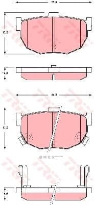 OEM PAD KIT, DISC BRAKE GDB3368