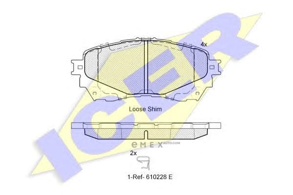 OEM PAD KIT, DISC BRAKE 182126