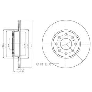 OEM BRAKE DISC (DOUBLE PACK) BG4312