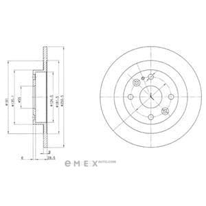 OEM BRAKE DISC (DOUBLE PACK) BG2805